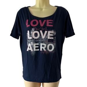 Aeropostale Oversized Tee Shirt LOVE New York Juniors XS